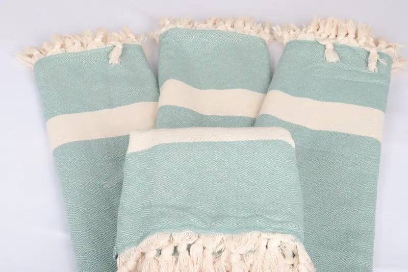 Beach Theme Wedding Gift, Custom Wedding Gifts, Bridesmaid Gifts, Bridal Shower Gift, Christmas Gift Tags, Organic Throw, 92x80 Cotton Diamond Towel - 5