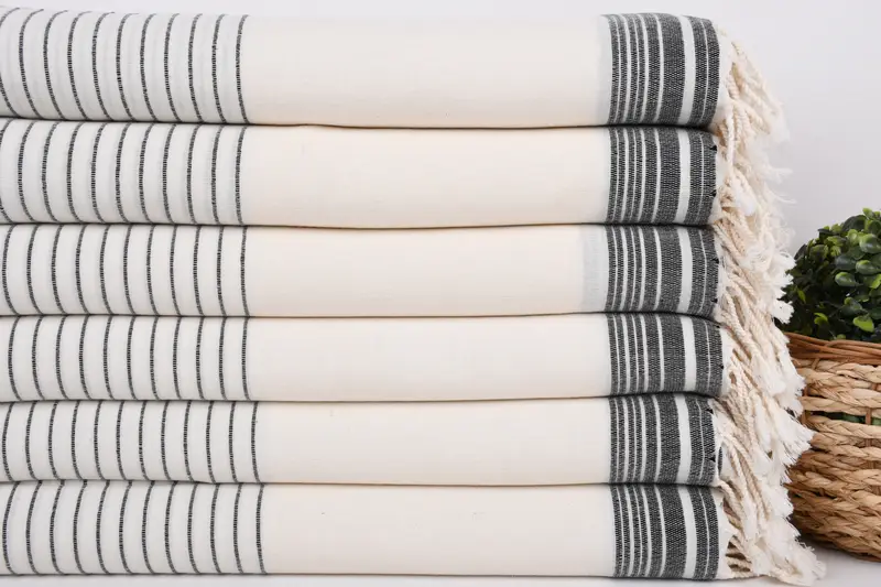 Bath towel, Luxury towel, Bachelor Bachelorette Party Favors, 68x36 Cotton Striped Towel, Best Friend Gift Ideas, Valentines Day Gift For Her - 2