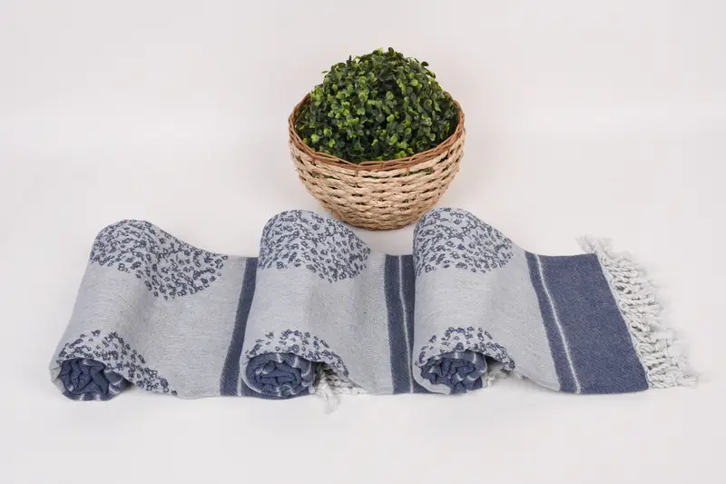 Unique Gift, Organic cotton peshtemal for spa and beach, Bachelor Gifts, Organic Turkish towel, Yoga Towel, Wedding Gift, 60x38 Cotton Striped Towel - 8