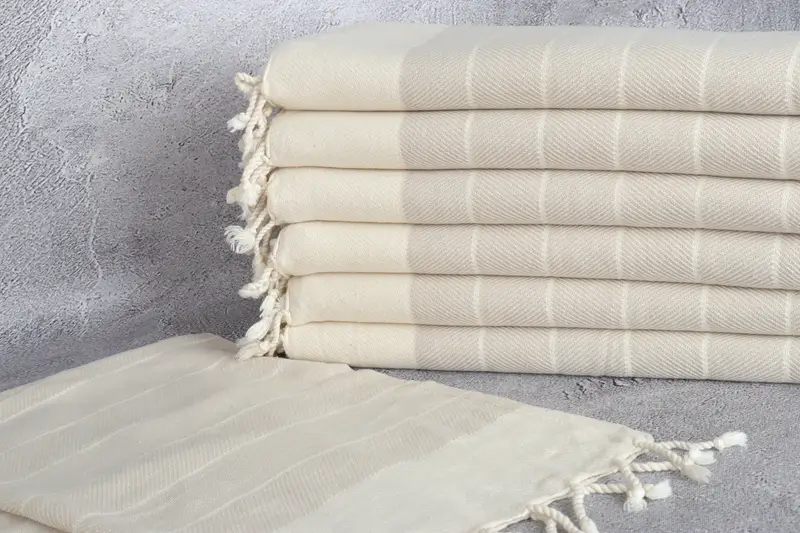 Monogrammed Hand Towel, Monogram Kitchen Towel, Gifts For Him, Bridesmaid Favors, 36x16 Cotton Striped Towel, Summer Towel, Turkish Towel Hand Towel - 2