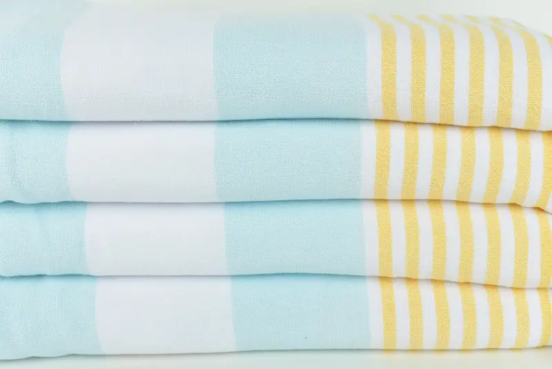68x36 Cotton Striped Terry Towel, Custom Bath Towel, Turkish bath towel, Custom Wedding Gift, Large Turkish Towel, Mother Of The Groom Gift - 2