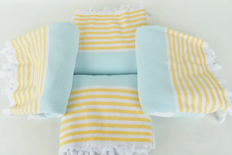 68x36 Cotton Striped Terry Towel, Custom Bath Towel, Turkish bath towel, Custom Wedding Gift, Large Turkish Towel, Mother Of The Groom Gift - 6