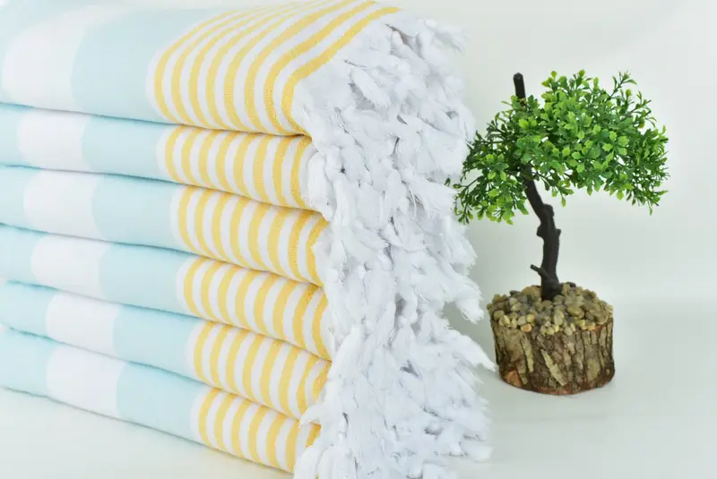 68x36 Cotton Striped Terry Towel, Custom Bath Towel, Turkish bath towel, Custom Wedding Gift, Large Turkish Towel, Mother Of The Groom Gift - 3