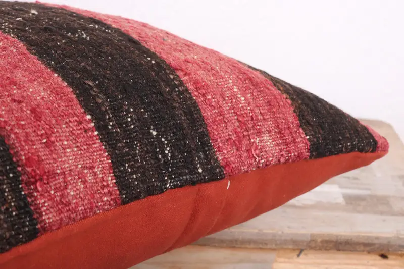 Home Decor Pillow, Pillow Case, Gift Pillow, 18x18 Red Cushion, Ethnical Kilim Rug Pillow, Neutral Pillow Cover, Outdoor Bolster Cushion - 6