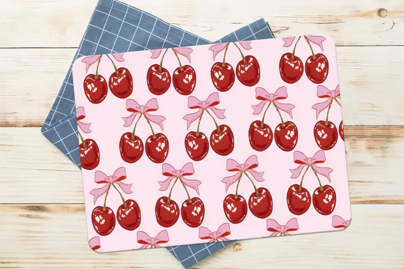 桜柄ガラスまな板 ピンクリボンデザイン キッチンエッセンシャル