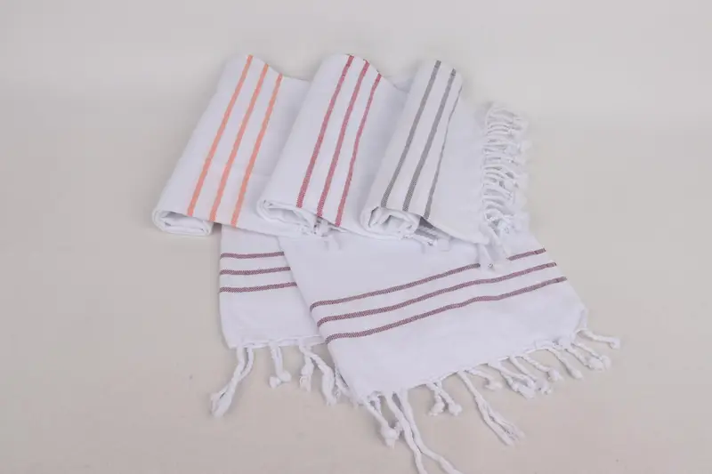 Monogram Kitchen Towel, Gift For The Home, 40x24 Cotton Striped Towel, Bridesmaid Proposal Gift, Monogrammed Hand Towel, Gym Towel, Bathroom Towels - 4