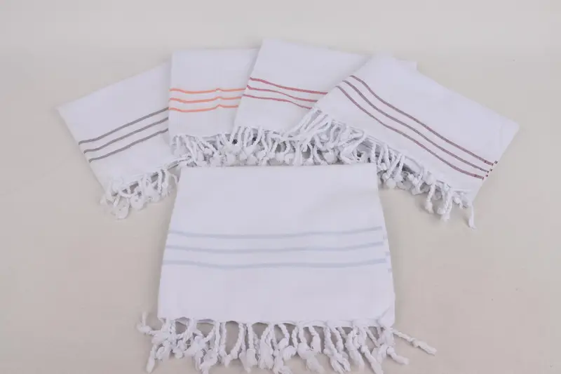 Monogram Kitchen Towel, Gift For The Home, 40x24 Cotton Striped Towel, Bridesmaid Proposal Gift, Monogrammed Hand Towel, Gym Towel, Bathroom Towels - 2