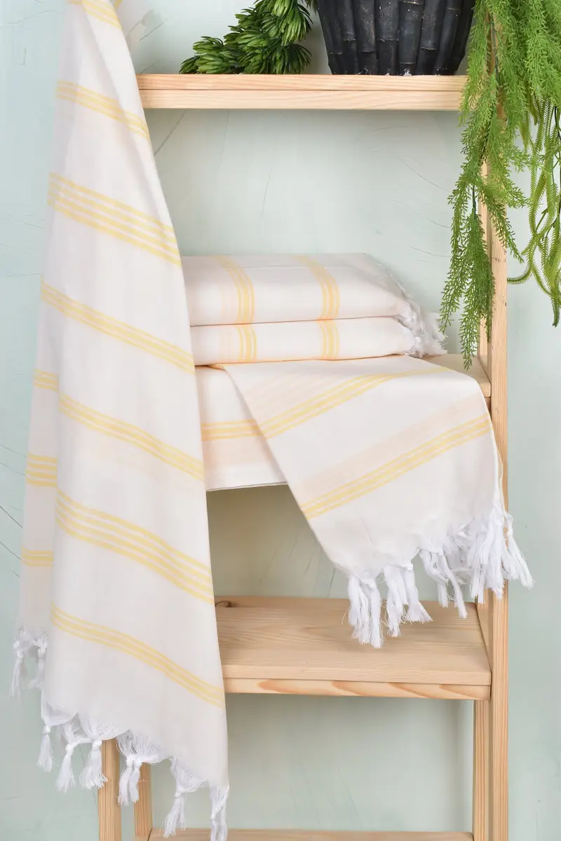 70x40 Cotton Striped Towel, Bridal Shower Favors, Bachelorette Party Gifts, Holiday Towel, Bridal Shower Gift, Unique Gift, Lightweight towel - 6