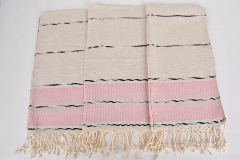 Özel El Havlusu, Monogram Mutfak Havlu, Organik Havlu, 40x20 Keten Çizgili Havlu, Onur Hediyesi, Banyo Havlular, Plaj Düğün Favorisi - 7