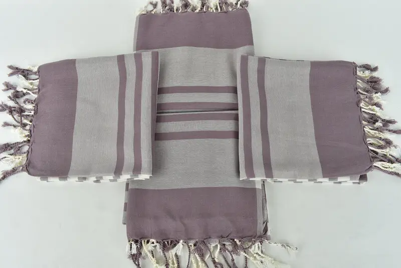 Custom Towel, Eco-friendly Turkish towel for home and travel, Grandma Gift, Soft towel, 68x36 Cotton Striped Towel, Personalized Turkish Towel - 6
