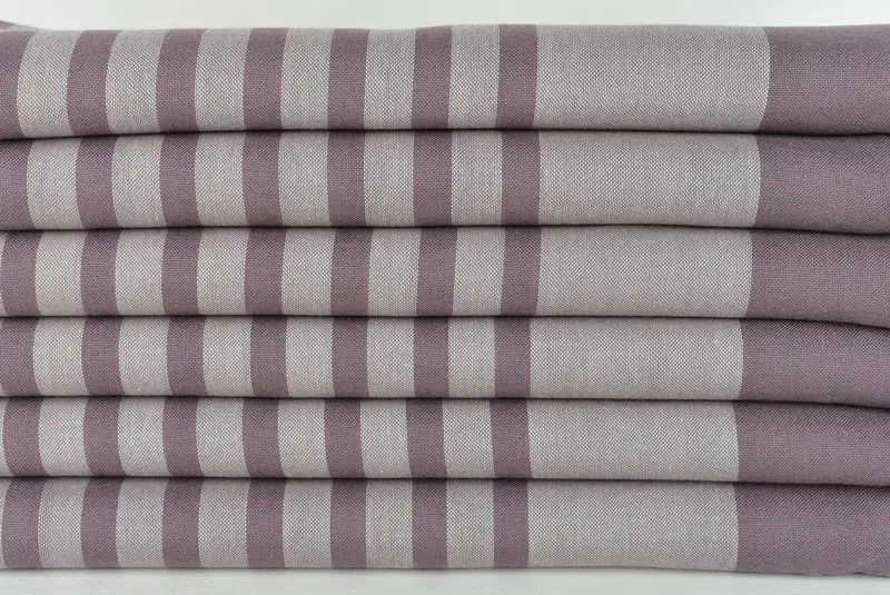 Custom Towel, Eco-friendly Turkish towel for home and travel, Grandma Gift, Soft towel, 68x36 Cotton Striped Towel, Personalized Turkish Towel - 2