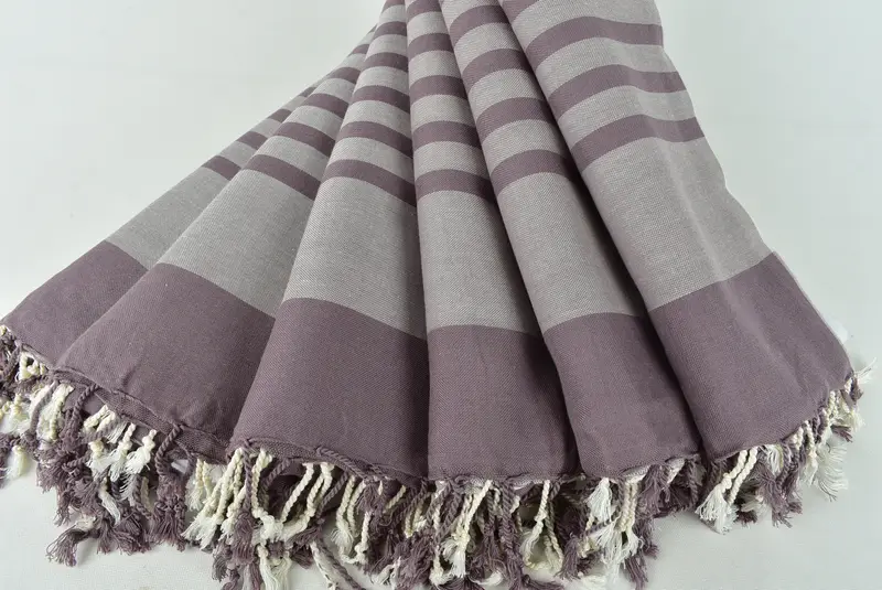 Custom Towel, Eco-friendly Turkish towel for home and travel, Grandma Gift, Soft towel, 68x36 Cotton Striped Towel, Personalized Turkish Towel - 4