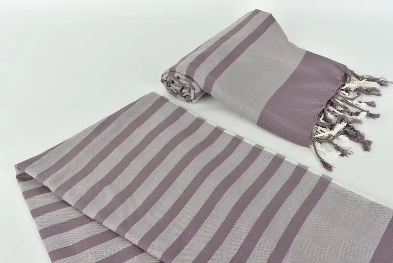Custom Towel, Eco-friendly Turkish towel for home and travel, Grandma Gift, Soft towel, 68x36 Cotton Striped Towel, Personalized Turkish Towel - 7