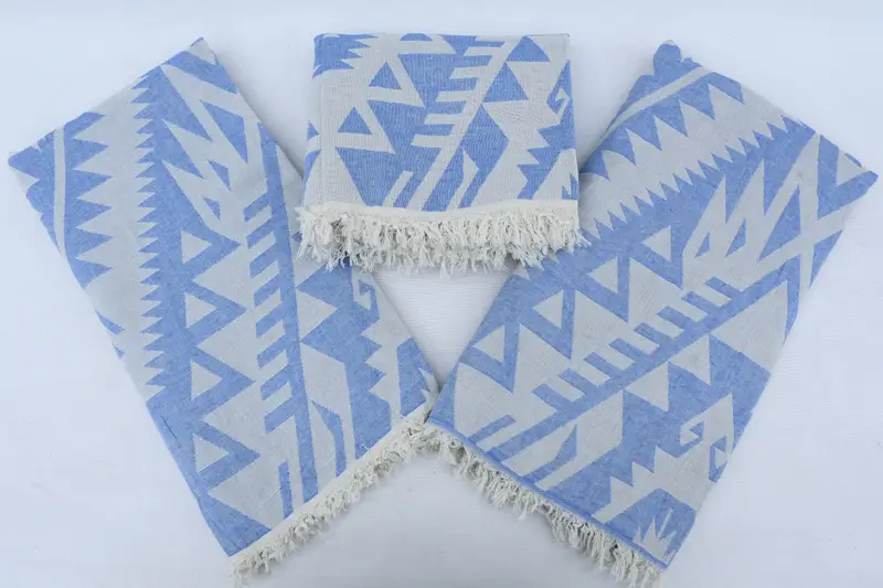 Gelin için Düğün Hediyesi, Kişiselleştirilmiş Hediye, Arkadaşlar Plaj Havlusu, Onun İçin Hediyeler, Türk El Havlusu, Bachelorette Havlusu, 76x40 Pamuk Geometrik Havlu - 5
