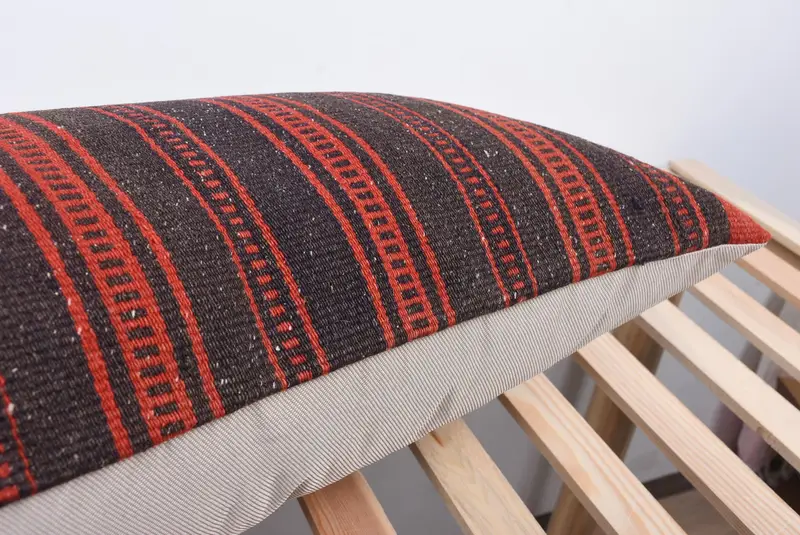 Ethnic Pillow Cover Pillow Cover, Pillow, Boho Pillow Sham Cover, Neutral Throw Pillow, 16x48 Red Pillow Case, Turkish Pillow, Kilim Pillow - 7