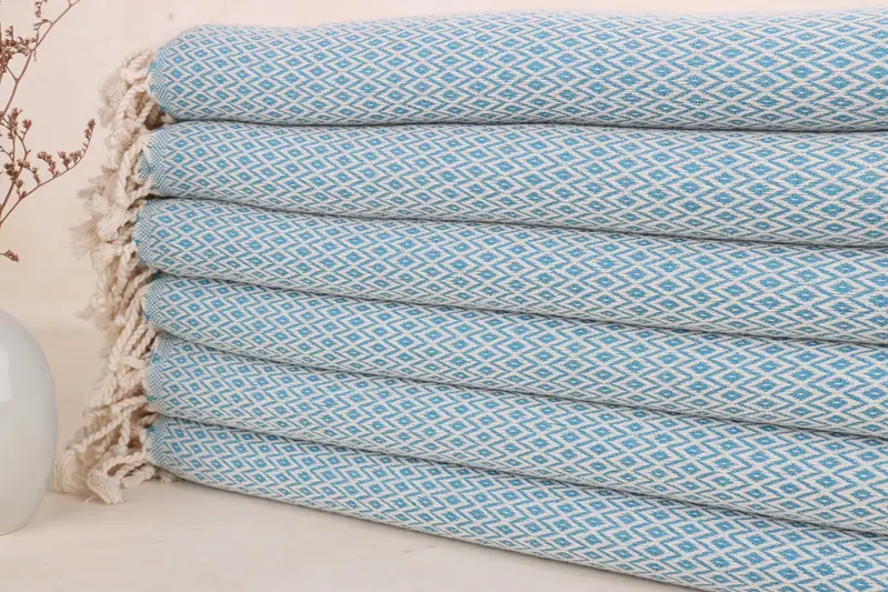 Organic Turkish towel, 70x40 Cotton Diamond Towel, Extra large Turkish bath towel, Turkish beach towel, Personalized Turkish Towel, Bathroom Towel - 1