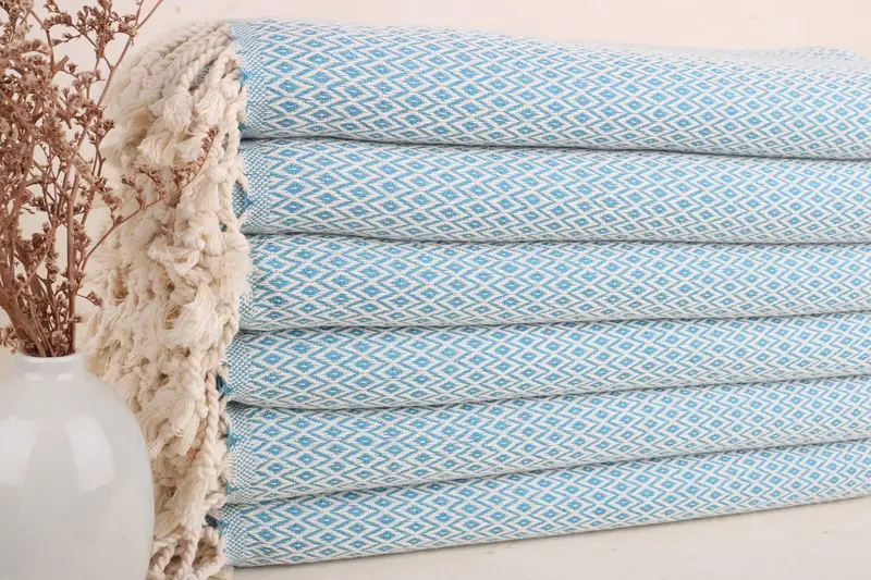 Organic Turkish towel, 70x40 Cotton Diamond Towel, Extra large Turkish bath towel, Turkish beach towel, Personalized Turkish Towel, Bathroom Towel - 2