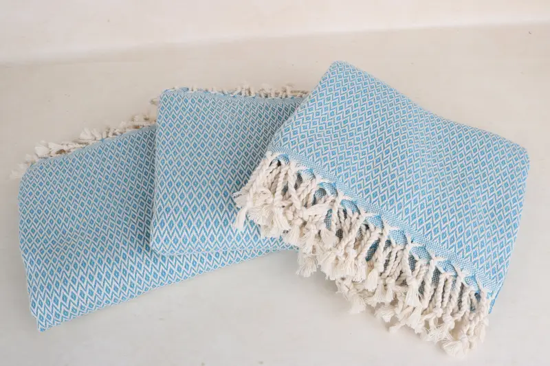 Organic Turkish towel, 70x40 Cotton Diamond Towel, Extra large Turkish bath towel, Turkish beach towel, Personalized Turkish Towel, Bathroom Towel - 3