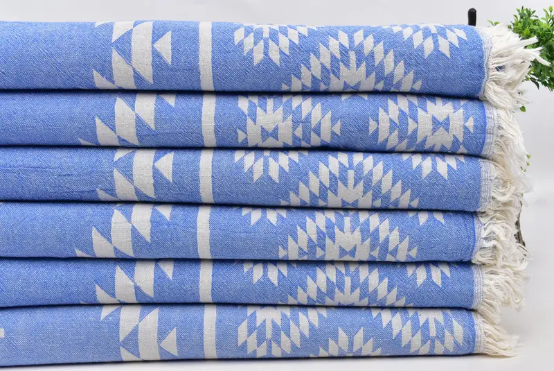 70x36 Cotton Kilim Towel, Absorbent Turkish towel, Bridesmaid Gift Towel, Personalized Gift For Her, Bridesmaid Gift, Turkish Bath Towel Set - 4