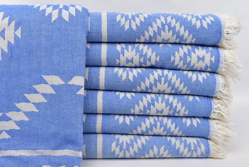 70x36 Cotton Kilim Towel, Absorbent Turkish towel, Bridesmaid Gift Towel, Personalized Gift For Her, Bridesmaid Gift, Turkish Bath Towel Set - 2