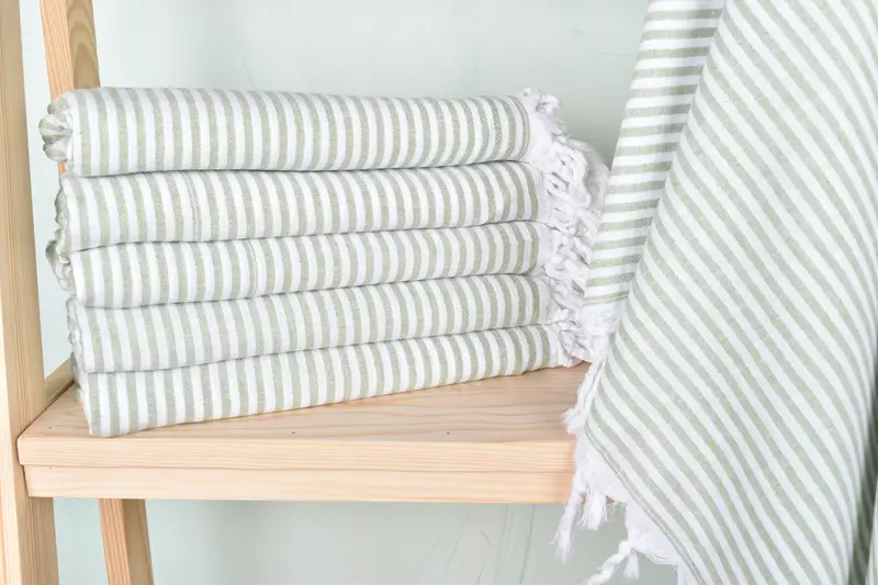 Employee Gifts, Hammam Towel USA, 68x36 Cotton Striped Towel, Beach Towel Gift, Turkish Beach Towel Monogram, Home Decor Gifts, Absorbent towel - 1