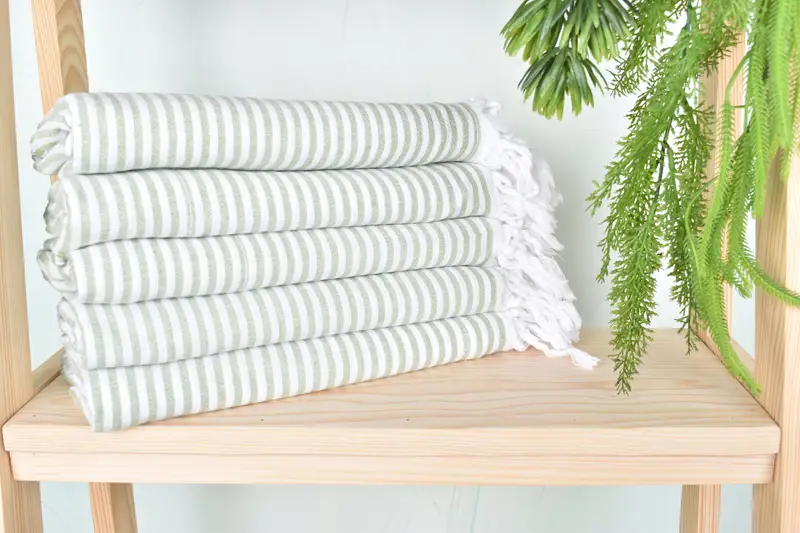 Employee Gifts, Hammam Towel USA, 68x36 Cotton Striped Towel, Beach Towel Gift, Turkish Beach Towel Monogram, Home Decor Gifts, Absorbent towel - 2