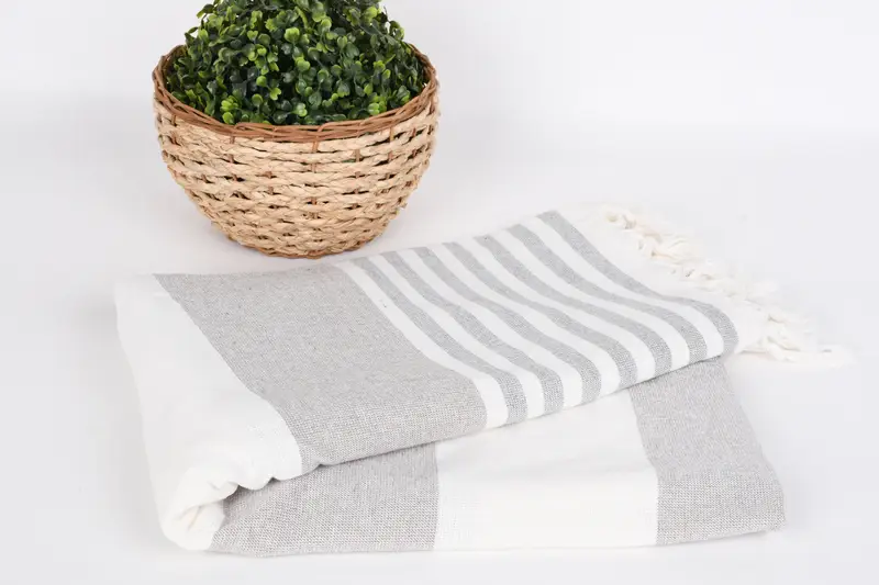 Housewarming Gift, 68x36 Cotton Striped Terry Towel, Girls Weekend Getaways Ideas, Bachelorette Gifts, Large Turkish Towel, Maid Of Honor Gift - 4