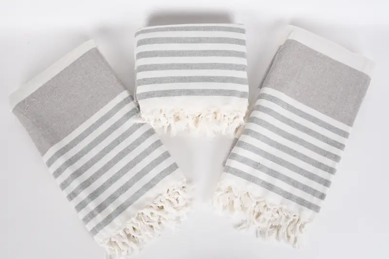 Housewarming Gift, 68x36 Cotton Striped Terry Towel, Girls Weekend Getaways Ideas, Bachelorette Gifts, Large Turkish Towel, Maid Of Honor Gift - 6