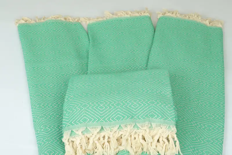 92x80 Cotton Diamond Towel, Bachelorette Gifts, Turkish Bedspread, Turkish Cotton Throw Blanket, Bedspread, Woven Blanket, Bridesmaid Proposal Gift - 6