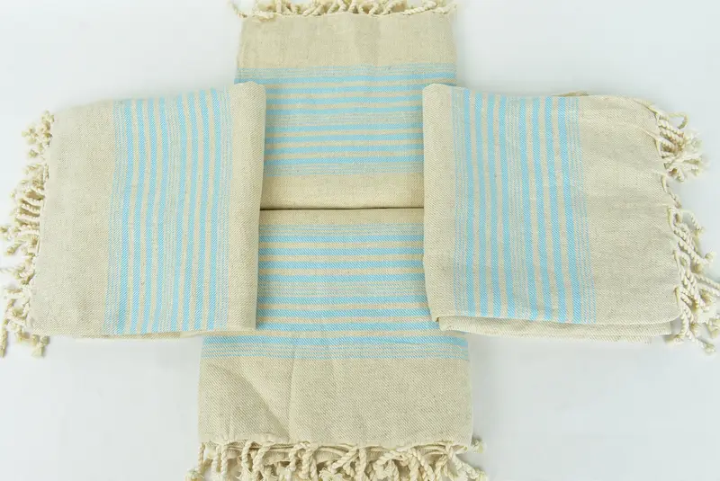 Peshtemal Towel, 68x40 Linen Striped Towel, Friends Beach Towel, Large Turkish Towel, Custom Wedding Gifts, Christmas Gift, Quick-dry peshtemal - 6