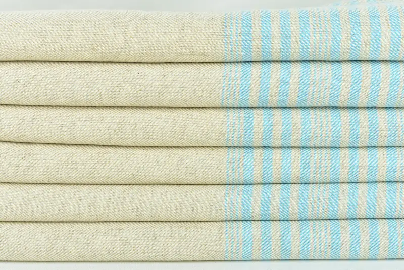 Peshtemal Towel, 68x40 Linen Striped Towel, Friends Beach Towel, Large Turkish Towel, Custom Wedding Gifts, Christmas Gift, Quick-dry peshtemal - 2