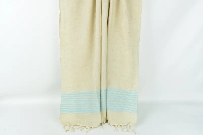 Peshtemal Towel, 68x40 Linen Striped Towel, Friends Beach Towel, Large Turkish Towel, Custom Wedding Gifts, Christmas Gift, Quick-dry peshtemal - 8