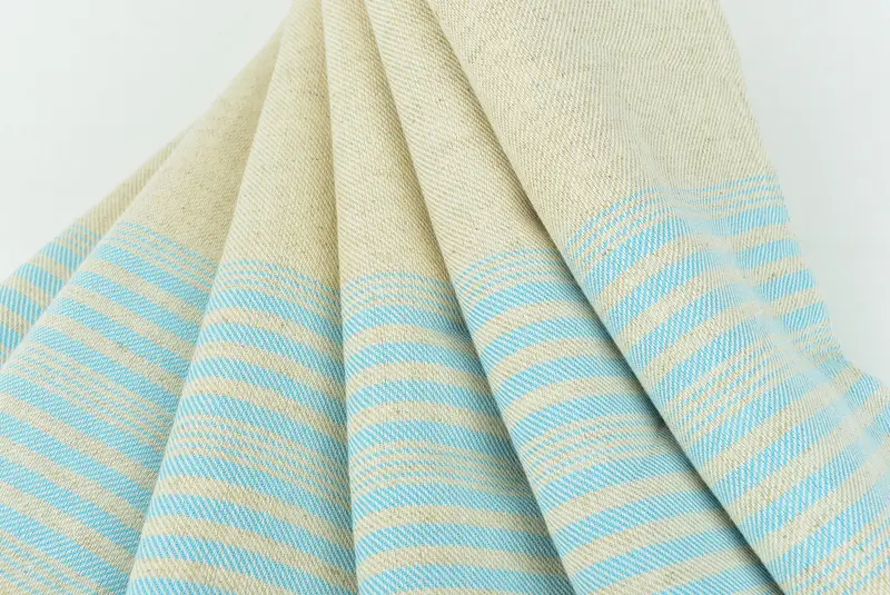 Peshtemal Towel, 68x40 Linen Striped Towel, Friends Beach Towel, Large Turkish Towel, Custom Wedding Gifts, Christmas Gift, Quick-dry peshtemal - 5