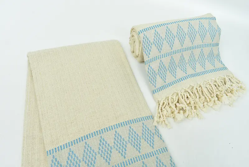 70x36 Linen Kilim Design Towel, Welcome Wedding Gift, Gym Towel, Personalized Bridesmaid Gift, Bachelor Towel, Turkish towel, Personalized Gift - 7