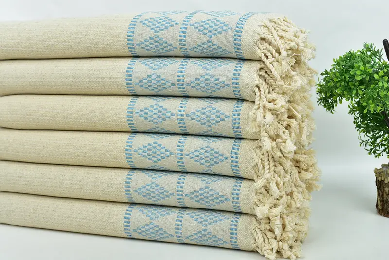 70x36 Linen Kilim Design Towel, Welcome Wedding Gift, Gym Towel, Personalized Bridesmaid Gift, Bachelor Towel, Turkish towel, Personalized Gift - 3