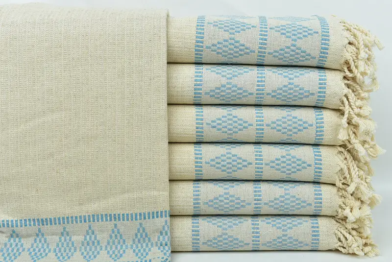 70x36 Linen Kilim Design Towel, Welcome Wedding Gift, Gym Towel, Personalized Bridesmaid Gift, Bachelor Towel, Turkish towel, Personalized Gift - 1