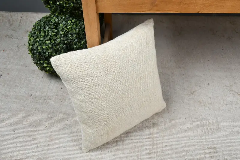 Pillow for Sofa, Cushion Case, Home Decor Pillow, 14x14 Beige Cushion Case, Outdoor Patio Pillow, Interior Designer Pillow - 7