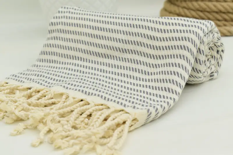 Beach towel, 70x40 Cotton Polka Dot Towel, Best Beach Towel, Beach Wedding Favor, Welcome Wedding Gift, Girl Trip Party Favor, Large Turkish Towel - 6