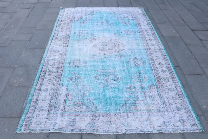 Yeşil Kamuflaj Halı, 5,5x9 ft Zarif Dekor