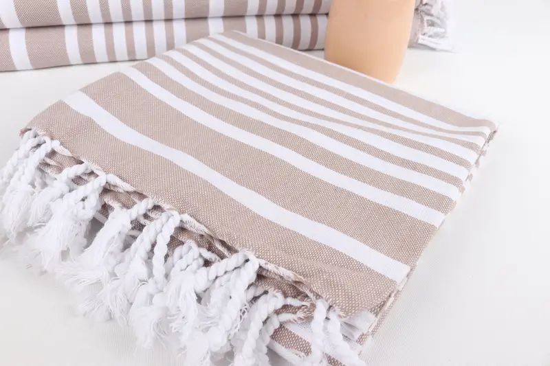 Turkish beach towel, Best Wedding Gift, Bachelorette Party Gifts Bridesmaids, Custom Beach Towel, 80x40 Cotton Striped Towel, Bridesmaid Favors - 5