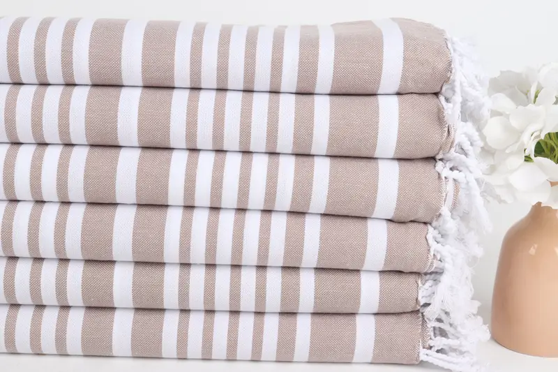 Turkish beach towel, Best Wedding Gift, Bachelorette Party Gifts Bridesmaids, Custom Beach Towel, 80x40 Cotton Striped Towel, Bridesmaid Favors - 3