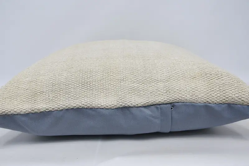 Handwoven Pillow Cover Pillow Cover, Cushion, 28x28 White Pillow, Throw Kilim Pillow, Kilim Cushion Sham, Interior Designer Pillow - 5