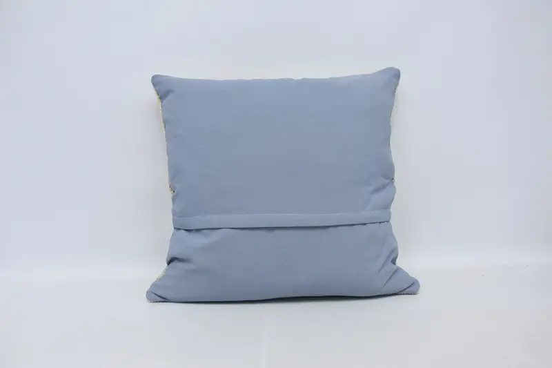 Handwoven Pillow Cover Pillow Cover, Cushion, 28x28 White Pillow, Throw Kilim Pillow, Kilim Cushion Sham, Interior Designer Pillow - 6