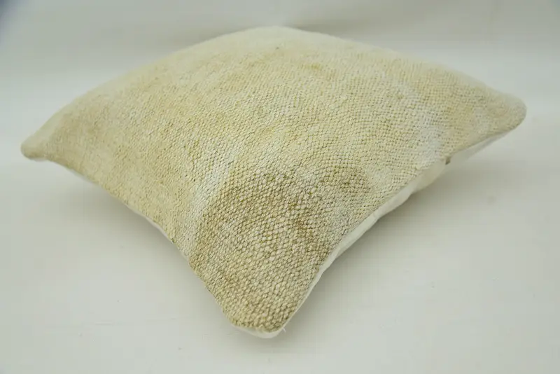 Pillow for Sofa, Pillow Cover, Bed Pillow, Morroccon Kilim Cushion Pillow Cover, Gift Pillow, Antique Pillows, 16x16 Beige Pillow Sham - 6