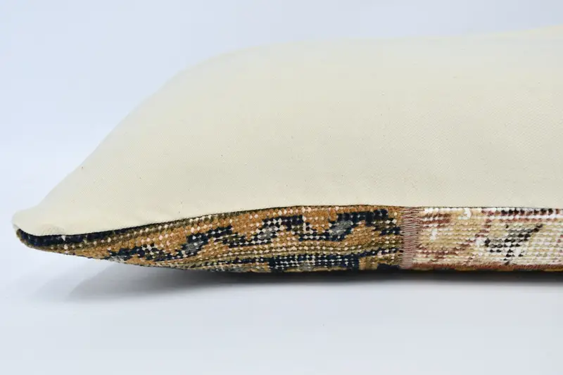 Turkish Pillow, Cushion Case, Ethnic Throw Cushion, Yoga Pillow, Cotton Cushion Cover, 12x36 Orange Pillow Sham, Home Decor Pillow, Kilim Pillow - 6