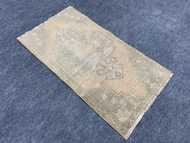 Zarif Bej Halı, 1,6x2,8 ft Soyut Tasarım