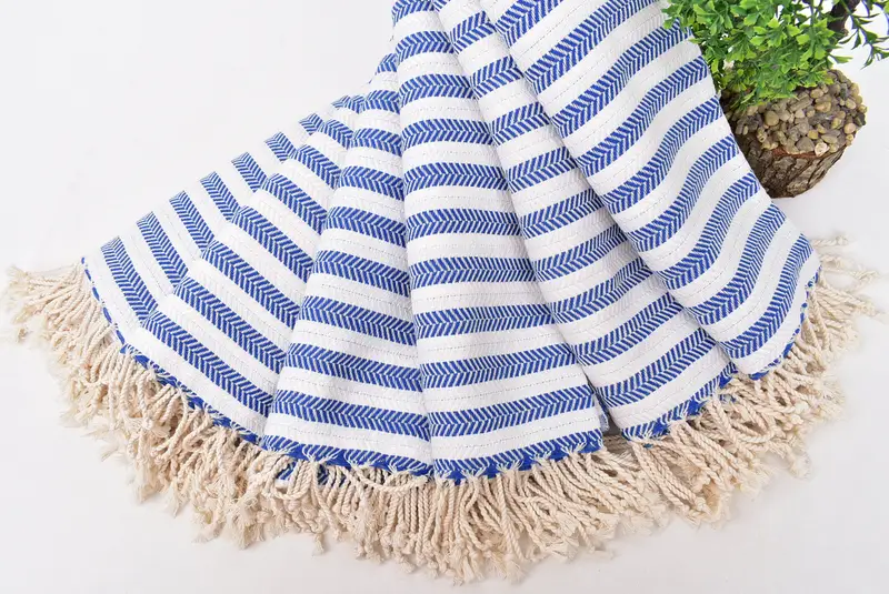 Authentic Turkish hammam peshtemal, 70x40 Cotton Herringbone Towel, Summer Gift, Travel towel, Personalize Gift, Travel Towel, Turkish hand towel - 4