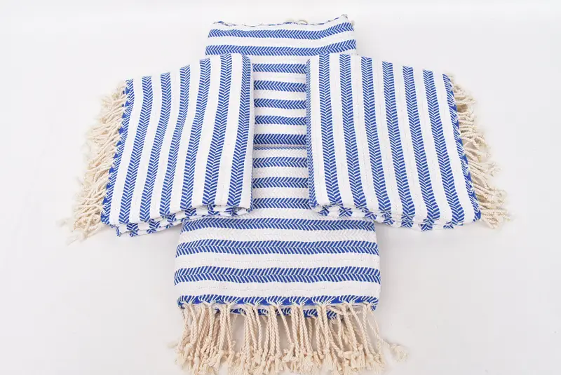 Authentic Turkish hammam peshtemal, 70x40 Cotton Herringbone Towel, Summer Gift, Travel towel, Personalize Gift, Travel Towel, Turkish hand towel - 6