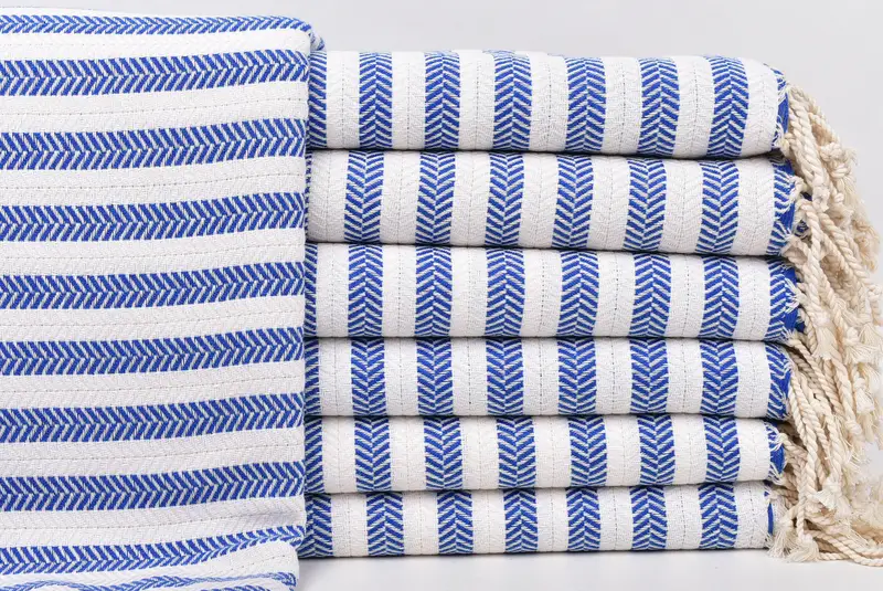 Authentic Turkish hammam peshtemal, 70x40 Cotton Herringbone Towel, Summer Gift, Travel towel, Personalize Gift, Travel Towel, Turkish hand towel - 1