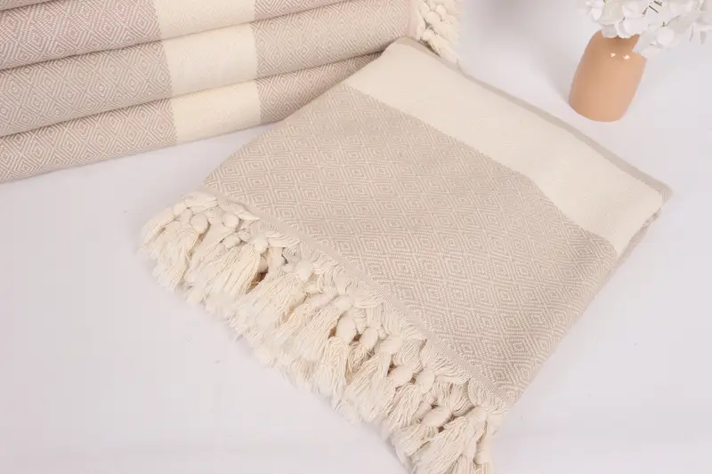 Wedding Hand Made Gift, Turkish Bedspread, Personalized Gift, Custom Wedding Gifts, 92x80 Cotton Diamond Towel, Custom Blanket, Monogram Blanket - 5